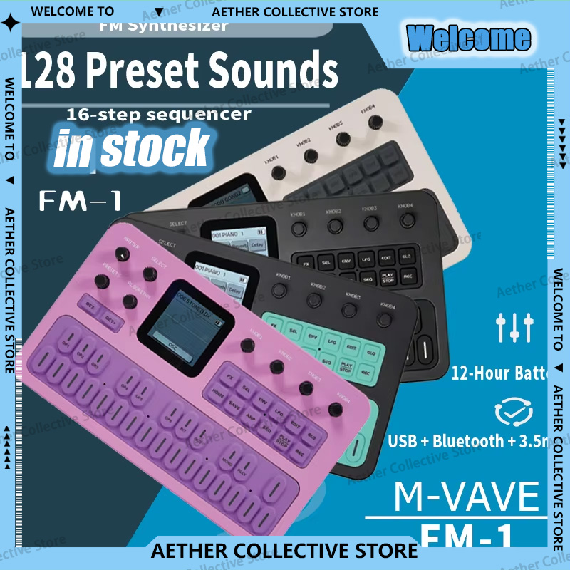 M-VAVE FM1 Pocket FM Synthesiz - Midi Controller Pad review and price