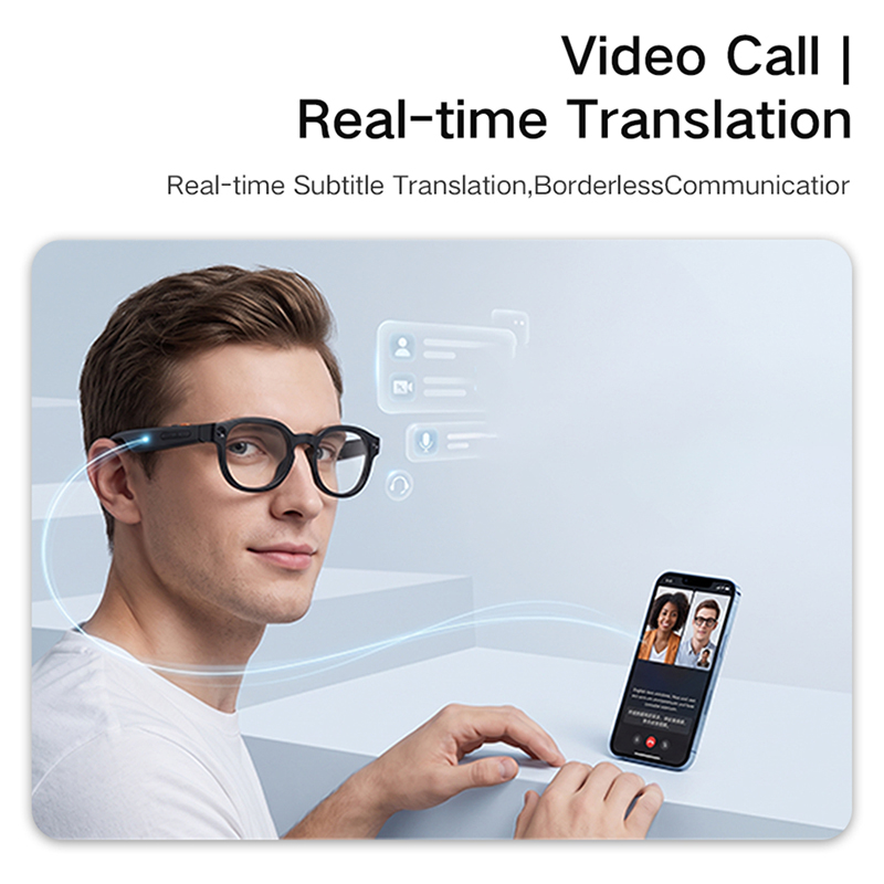 Lenovo G6 Smart Glasses 8MP Ca - Audio Music Image review and price
