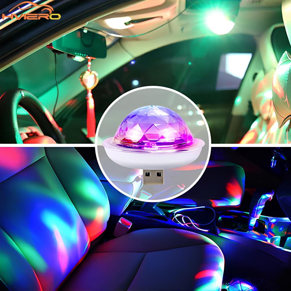 Auto Ambient Lights DJ RGB USB - Audio Music Dj review and price