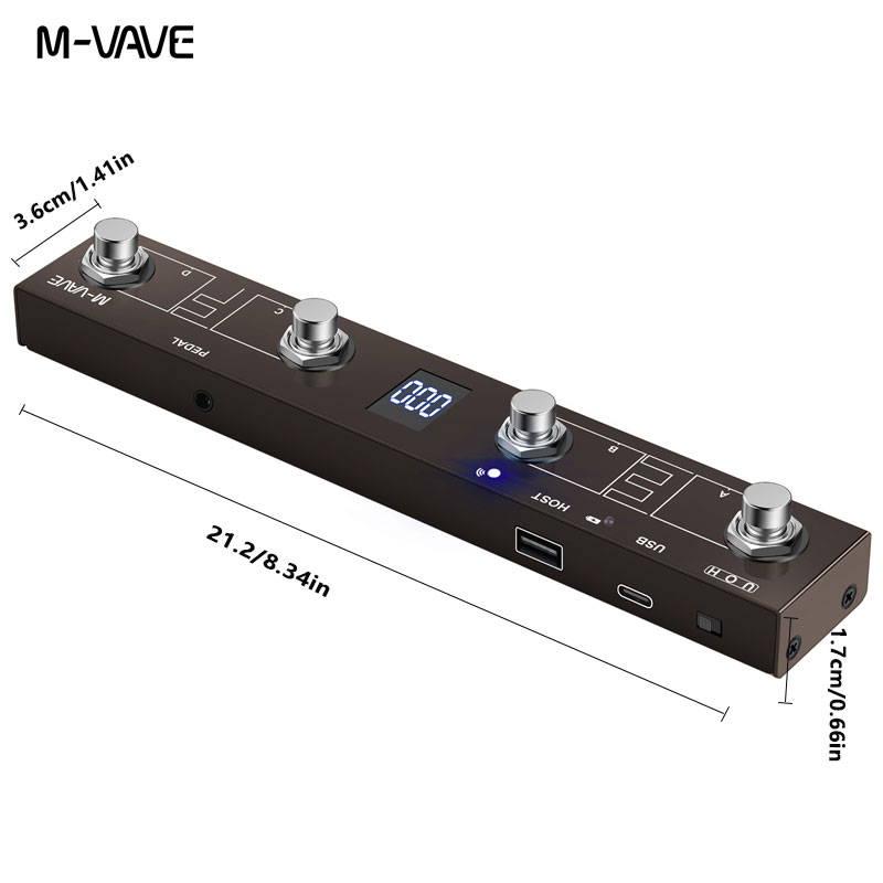 M-VAVE Digital Multi-Effects P - Midi Controller Pad review and price