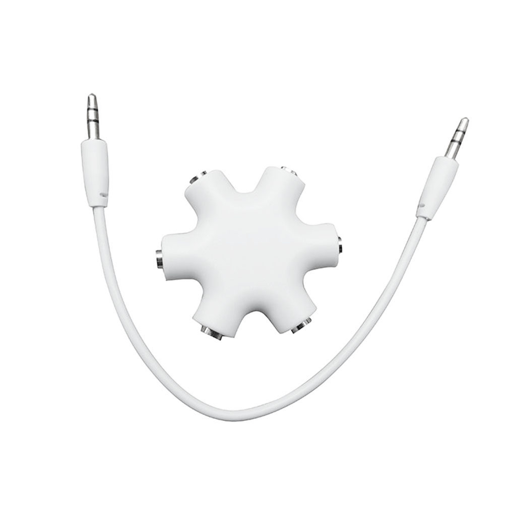 6 Port 3.5mm Snow Shape Earpho - Audio Music Dj review and price