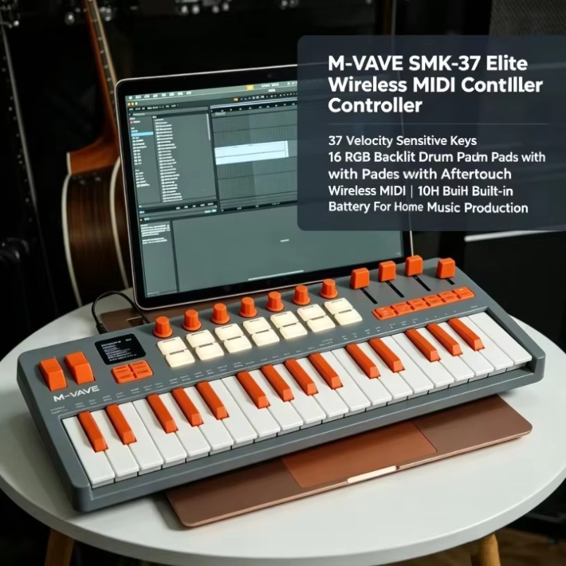 M-VAVE SMK-37 Elite MIDI Keybo - Midi Controller Pad review and price
